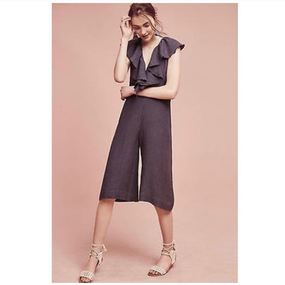 {Anthro} MARIA STANLEY Cascada Jumpsuit Romper Med